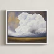 "Sweetgrass" - Art Print in Dusty Voilet by Mya Bessette - Framed Canvas