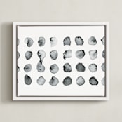 "Calculation" - Art Print in Black and White by Stephanie Nowotarski - Framed Canvas