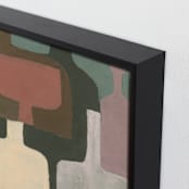 "Vessels on Display 1" - Art Print in Cream Vessel by Bethania Lima - Frame Close-up