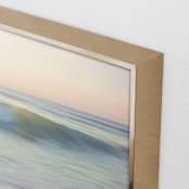 "Green Wave" - Art Print in Cloudy Blue by Cristina Marie - Frame Close-up