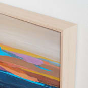 "The Venetian" - Art Print in Cornflower Blue by Mya Bessette - Frame Close-up