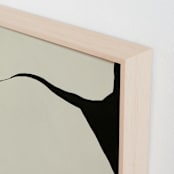 "Echoes of Form" - Art Print in Obsidian Soil by Tania Medeiros - Frame Close-up