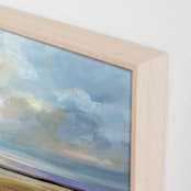 "At Harvest" - Art Print in Sky Blue by Nicole Walsh - Frame Close-up