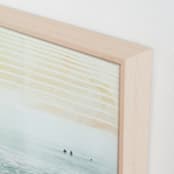 "County Line 3" - Art Print in Ocean by Kamala Nahas - Frame Close-up