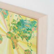 "World of Wonder" - Art Print in Light by Rebecca Daublin - Frame Close-up