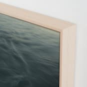 "Calm Water" - Art Print in Deep Emerald Green by Cristina Marie - Frame Close-up