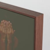 "I don't like my picture taken" - Art Print in Umber by Maja Cunningham - Frame Close-up