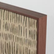 "Naive" - Art Print in Neutral Mossy Green by Ashley Armistead - Frame Close-up