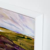 "Land View" - Art Print in Olive by Jen Florentine - Frame Close-up