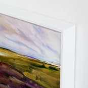 "Land View" - Art Print in Olive by Jen Florentine - Frame Close-up