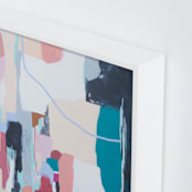 "Expand far beyond" - Art Print in Indigo by FERNANDA MARTINEZ - Frame Close-up