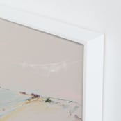 "Inky Beach" - Art Print in Ocean Spray by Eric Ransom - Frame Close-up