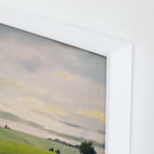 "Hilltop" - Art Print in Meadow Mist by Stephanie Goos Johnson - Frame Close-up