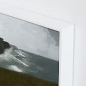 "Moher 3" - Art Print in Stony Blue by Kristen Marie - Frame Close-up
