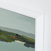 "Winter Mist" - Art Print in Slate by Caryn Owen - Frame Close-up