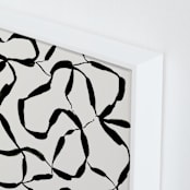 "Chain of events" - Art Print in Black Jack by Jaqui Falkenheim - Frame Close-up