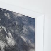 "Completely Captivated" - Art Print in Shadowy Grays by Charlotte Mello Stevenson - Frame Close-up