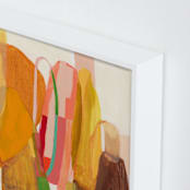 "Mid Mod" - Art Print in Tangerine by Jenny Westenhofer - Frame Close-up