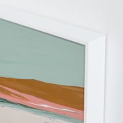 "Sand Dunes" - Art Print in orangish brown by Caryn Owen - Frame Close-up