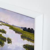 "Fair Exchange" - Art Print in Marshy Green by Stephanie Goos Johnson - Frame Close-up
