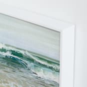 "Soft Break" - Art Print in Pale Aqua by BROOK PAGE - Frame Close-up