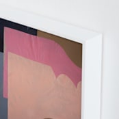 "Pink Lands" - Art Print in Hot Pink by cyrille gulassa - Frame Close-up