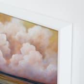 "Hope and Warmth" - Art Print in Honey Yellow by Mya Bessette - Frame Close-up