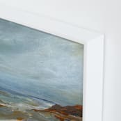 "Argyle Shore #2" - Art Print in Tide by Roberta Hoiness Art - Frame Close-up