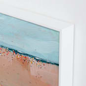 "Busy Beach" - Art Print in Sea by Lindsay Megahed - Frame Close-up