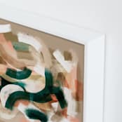 "Afterglow Dimension" - Art Print in Salmon by Zhanet Rosenova - Frame Close-up