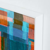 "Patches" - Art Print in Denim blue by Bethania Lima - Frame Close-up