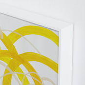 "Mountain Sunshine" - Art Print in Sunshine Yellow by Christina Flowers - Frame Close-up