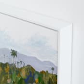 "Los Angeles landscape" - Art Print in Green Hills by Kelly Witmer - Frame Close-up