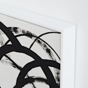 "Mountain Shadows No. 2" - Art Print in Shadow Black by Christina Flowers - Frame Close-up