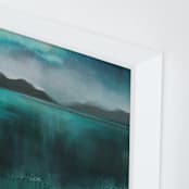 "Ice Lands" - Art Print in Ice Land Green by AlisonJerry - Frame Close-up