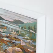 "Rest Easy" - Art Print in Blush by Jess Franks - Frame Close-up
