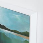 "Green Lands" - Art Print in Green Land by AlisonJerry - Frame Close-up