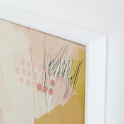 "seventy-five I" - Art Print in Bubble Gum by Morgan Kendall - Frame Close-up