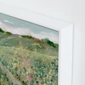 "Find Your Way" - Art Print in Meadow by Lindsay Megahed - Frame Close-up