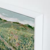 "Find Your Way" - Art Print in Meadow by Lindsay Megahed - Frame Close-up