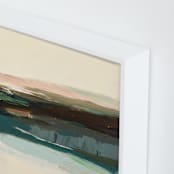 "Tomales Point" - Art Print in Creamy Yellow Beige by Caryn Owen - Frame Close-up