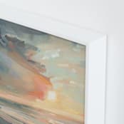 "Take Off Your Cloud, Stay A While" - Art Print in Blush by Khara Ledonne - Frame Close-up
