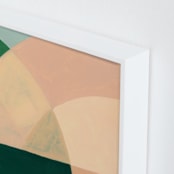 "Where the Memories Take Me" - Art Print in Spring Green by Christina Flowers - Frame Close-up