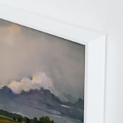 "Traveling Light" - Art Print in Perfect Storm by Stephanie Goos Johnson - Frame Close-up