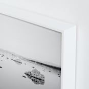 "Silver Sea Moon" - Art Print in Black & White by Tania Medeiros - Frame Close-up