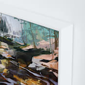"Live Stream" - Art Print in Shadow by Jess Franks - Frame Close-up