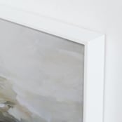 "Plains Abstract Acrylic" - Art Print in Nuetrals by Lauren Elise Fuhr - Frame Close-up