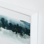 "Night Falling" - Art Print in Lagoon by Lindsay Megahed - Frame Close-up