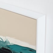"Whale Watching" - Art Print in navy blue by Caryn Owen - Frame Close-up