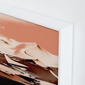 "Desert Sunset" - Art Print in Orange Sand by Theodor Suhi - Frame Close-up